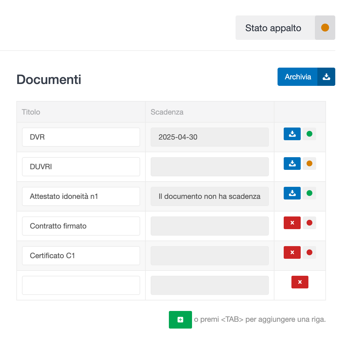 Come gestire documenti e scadenze